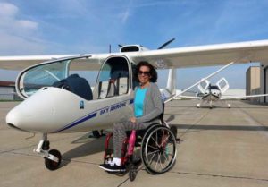 Able Flight scholarship Emily Hupe with Sky Arrow